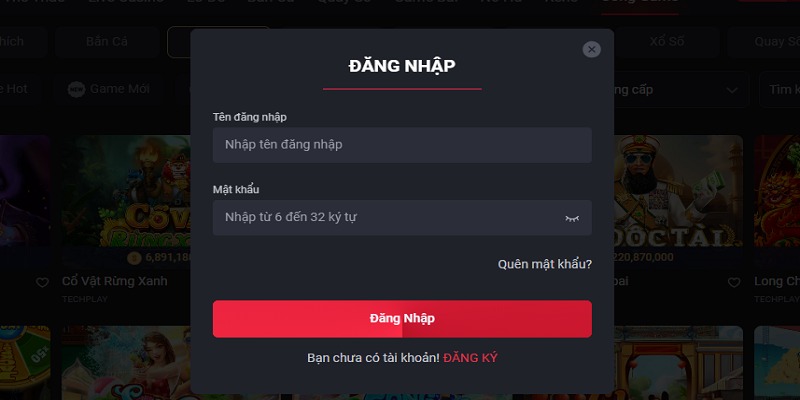 Login game bài đổi thưởng chỉ với 3 bước